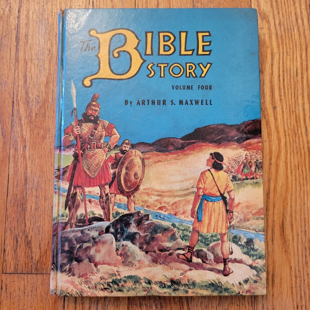 The Bible Story Vol 4 Blue Arthur Maxwell 1955 HEROES and HEROINES Hardcover